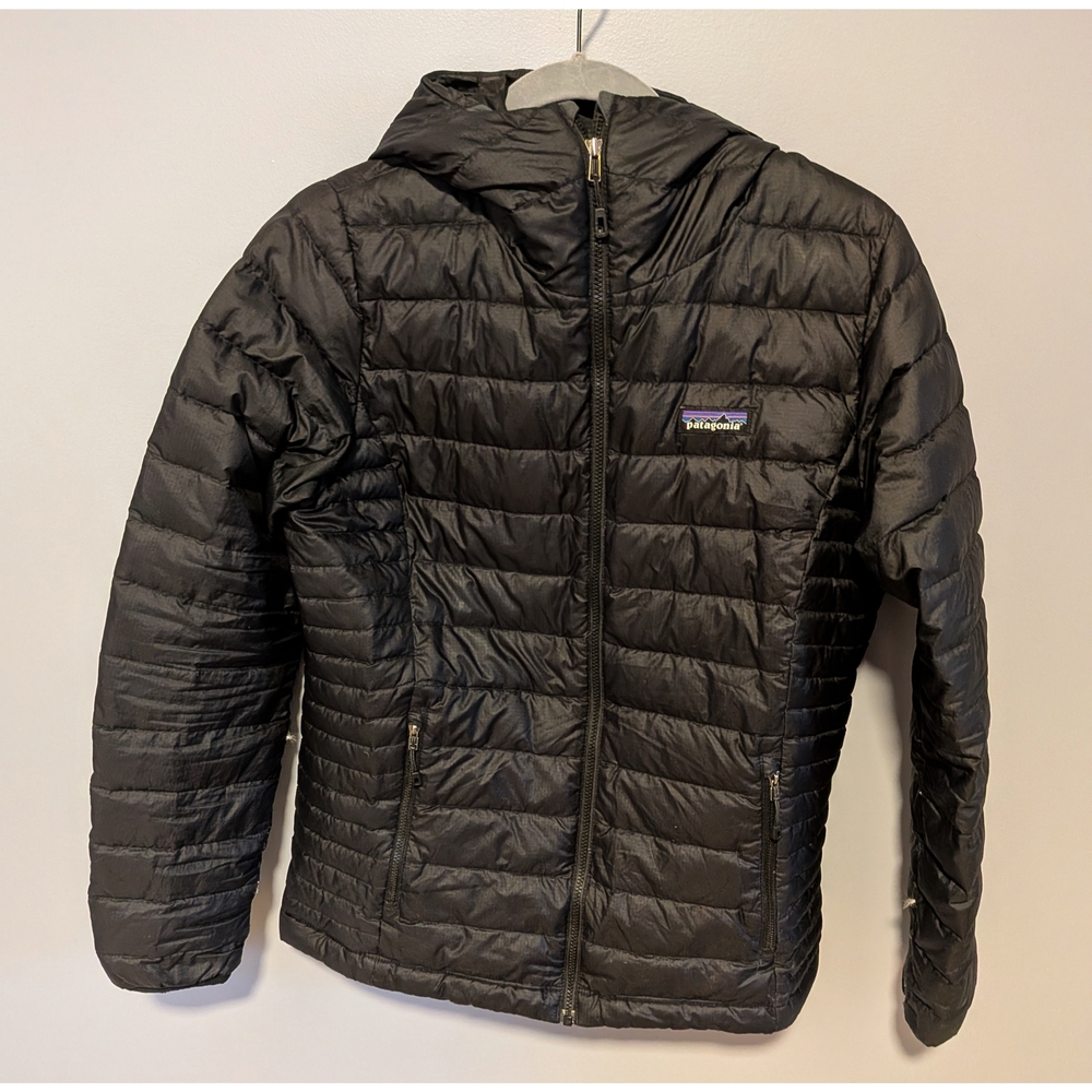 Patagonia Down Sweater Hoodie Jacket Black Size Medium